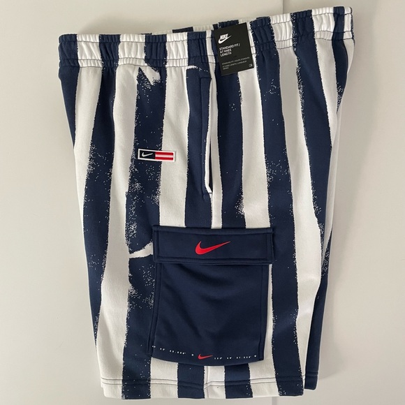 Nike Sportswear Club Fleece Shorts Blue White Red